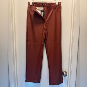 NWT Fashion Nova brown faux leather pant. Size XL ( 16/18)